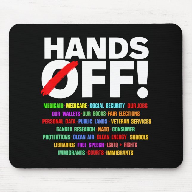 Mousepad Protesto de Mãos (Frente)