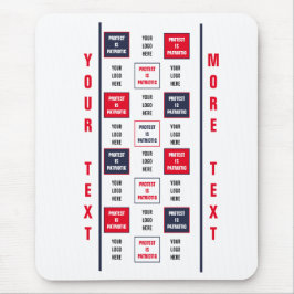 Mousepad Protesto é Modelo de Logotipo Patriótico