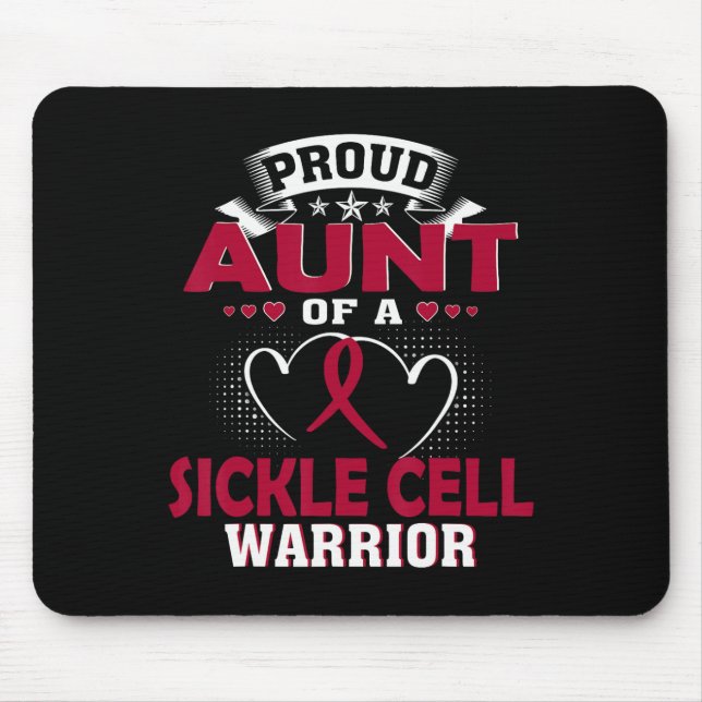 Mousepad Proud Aunt Of A Sickle Cell Warrior (Frente)