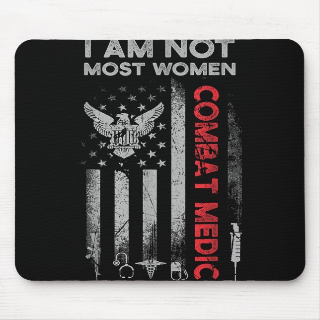 Mousepad Proud Combate Médico Veterano Soldado Com (Frente)
