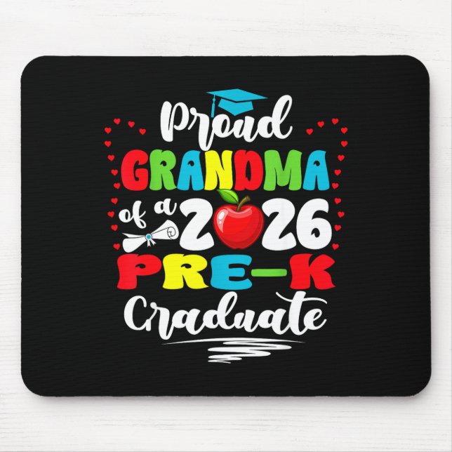 Mousepad Proud grandma of 2026 pre-k graduate mothers day (Frente)