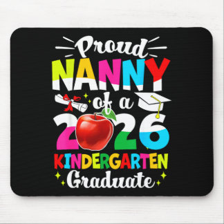 Mousepad Proud nanny of a class of 2026 graduate kids 