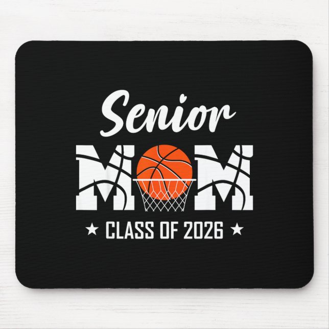 Mousepad Proud senior basketball mom 2026 graduation  (Frente)