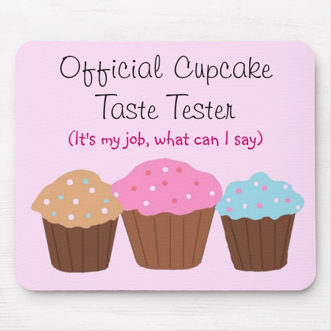 Mousepad Provador Oficial de Cupcake (Frente)