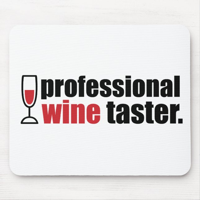 Mousepad Provador profissional do vinho (Frente)