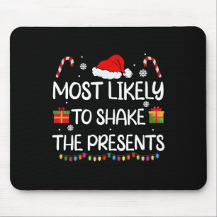 Mousepad Provavelmente Agitar O Presente Fato De Natal Da F