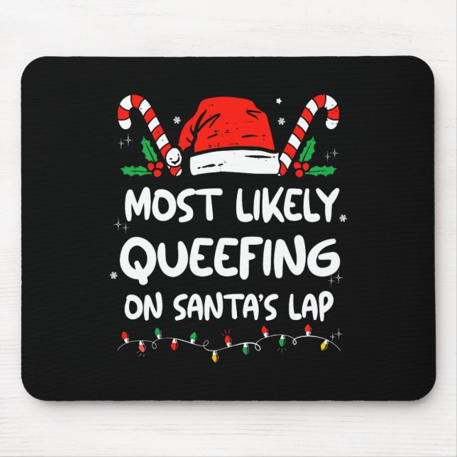 Mousepad Provavelmente Queefing no Colo de Papai Noel Anúnc (Frente)