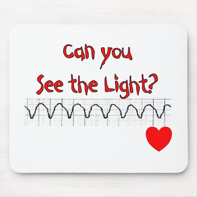 Mousepad Provérbios divertidos da enfermeira cardíaca do ER (Frente)