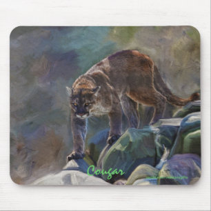 Mousepad Prowgar Cougar Mountain Lion Art Design