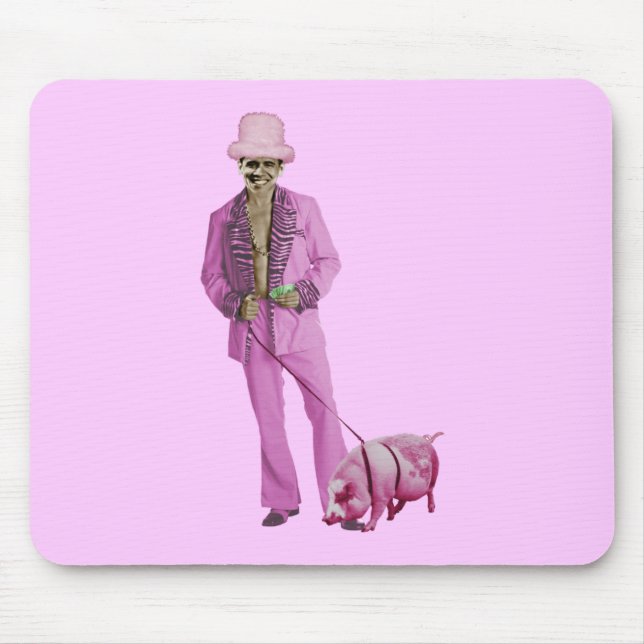Mousepad Proxeneta Obama e o porco (Frente)
