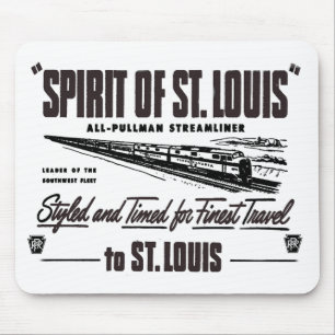 Mousepad PRR O Espírito das Ruas. Comboio Louis Passenger