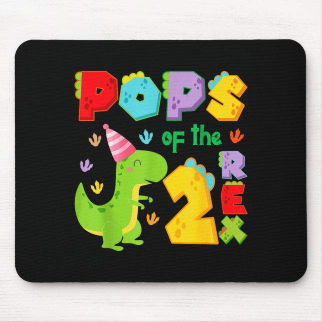 Mousepad Ps Of The Two Rex 2nd Birthday Boy Dinosaur T-rex  (Frente)