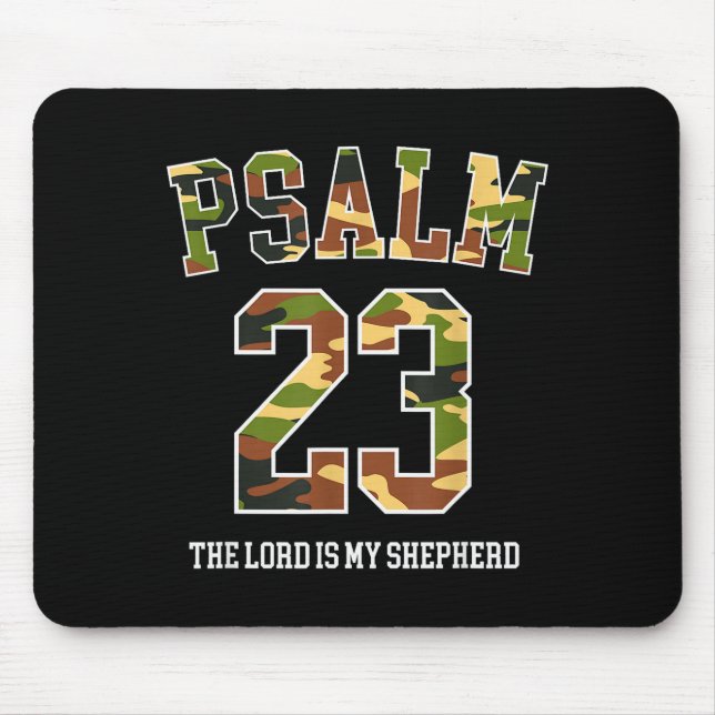 Mousepad Psalm 23 The Lord Is My Shepherd Camouflage Christ (Frente)