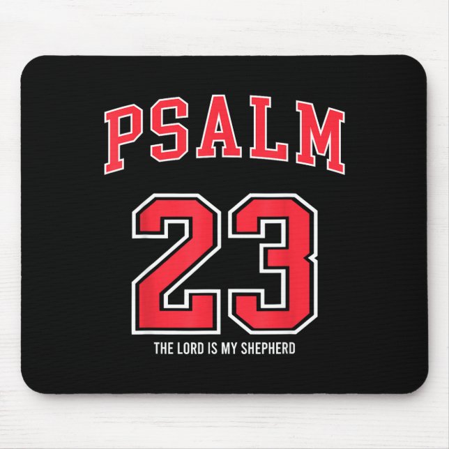 Mousepad Psalm 23 The Lord Is My Shepherd Christian Footbal (Frente)