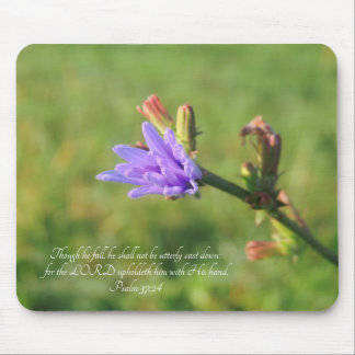 Mousepad Psalm 37:24 Pad De Rato De Flor Selvagem