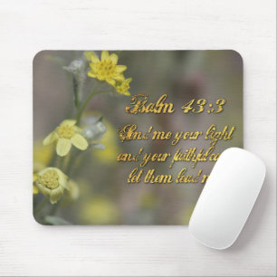 Mousepad Psalm 43:3 Flores Selvagens Amarelas Pad De Rato