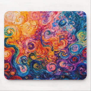 Mousepad Psicodélicos Psicodélicos - Pintura a óleo