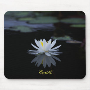 Mousepad Psicólogo Terapeuta Zen,Flor de Lótus Branca