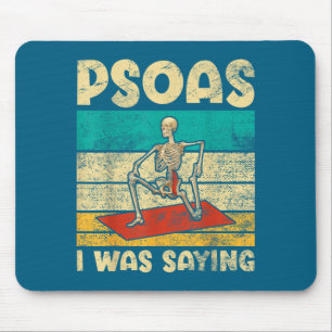 Mousepad Psoas Eu Estava Dizendo Roupa De Esqueleto De Yoga