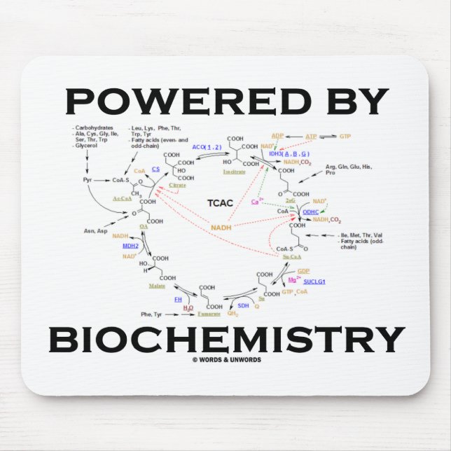 Mousepad Psto pela bioquímica (ciclo de Krebs) (Frente)