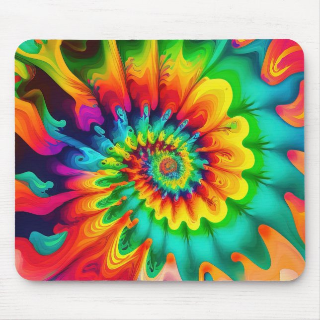 Mousepad Psychedelic Tie Dye (Frente)