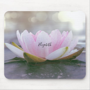 Mousepad Psychologist Therapist Zen,Pink Lotus Flower