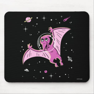 Mousepad Pterodactyl roxo Dinos no espaço