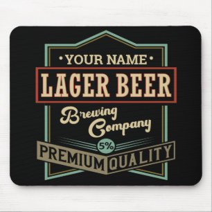 Mousepad Pub de Bar de Rótulo de Criação de Cerveja Pers