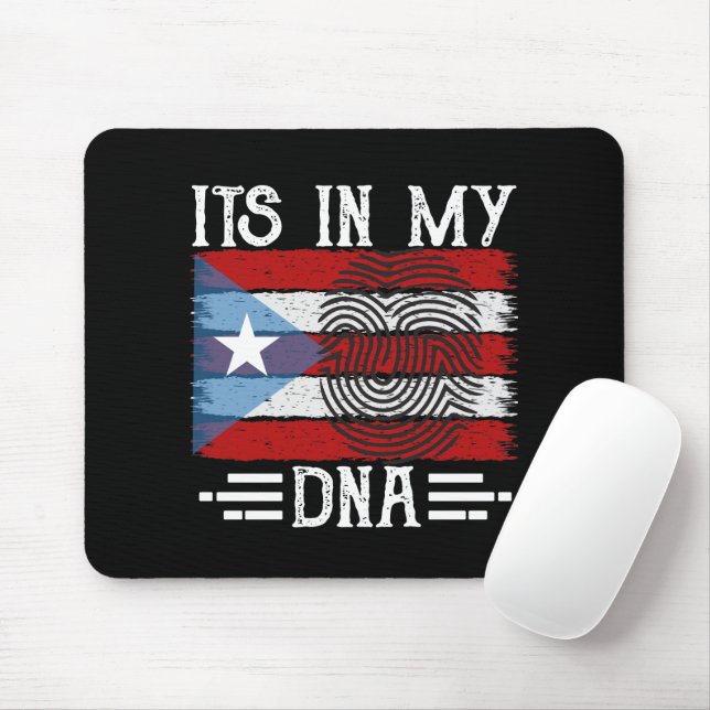 MOUSEPAD PUERTO RICO ESTÁ NA MINHA BANDEIRA DE DNA (Com mouse)