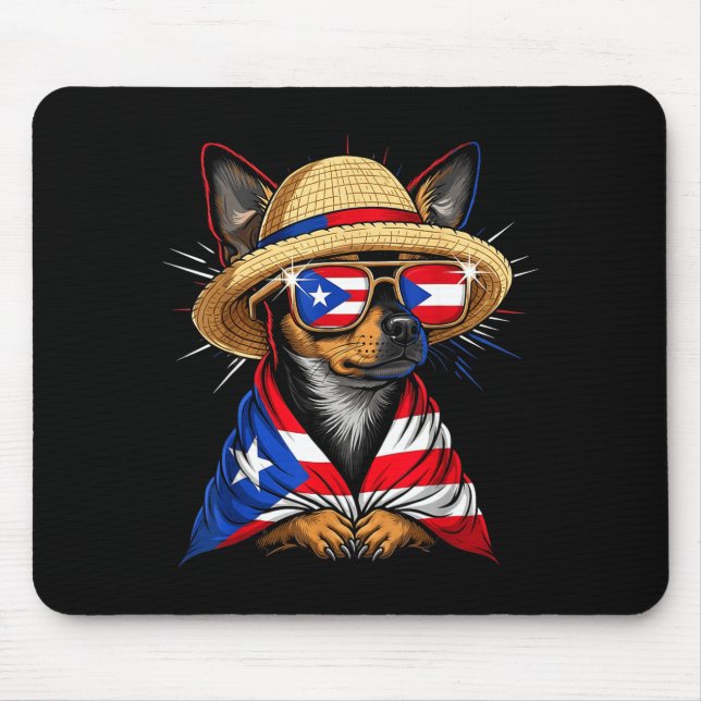 Mousepad Puerto Rico Flag Boricua Puerto Rican Flag  (Frente)