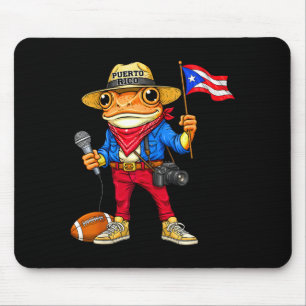 Mousepad Puerto rico sapo coqui música de rua futebolPuerto