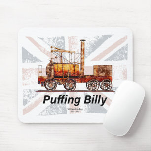 Mousepad Puffing Billy Steam Train Locomotive Inglês