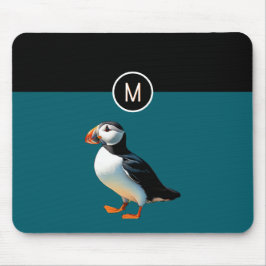 Mousepad Pufim-do-Atlântico Vida Selvagem Costeira Monogram