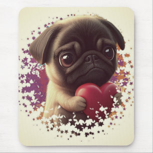 Mousepad Pug, Animal, Natureza