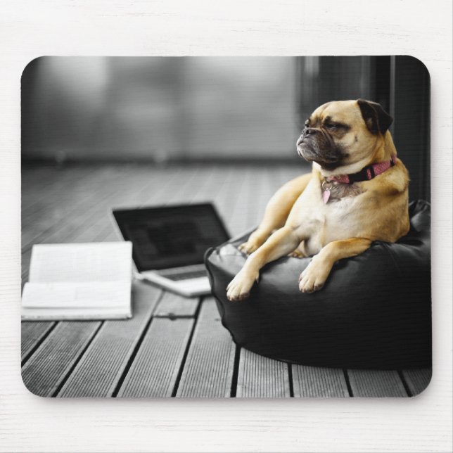 Mousepad Pug at Rest (Frente)