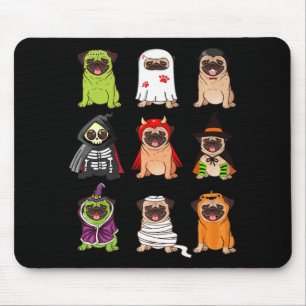 Mousepad Pug Collection Happy Pugoentre Halloween Spooky Co
