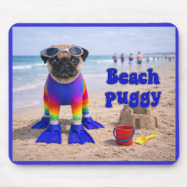 Mousepad Pug da Praia