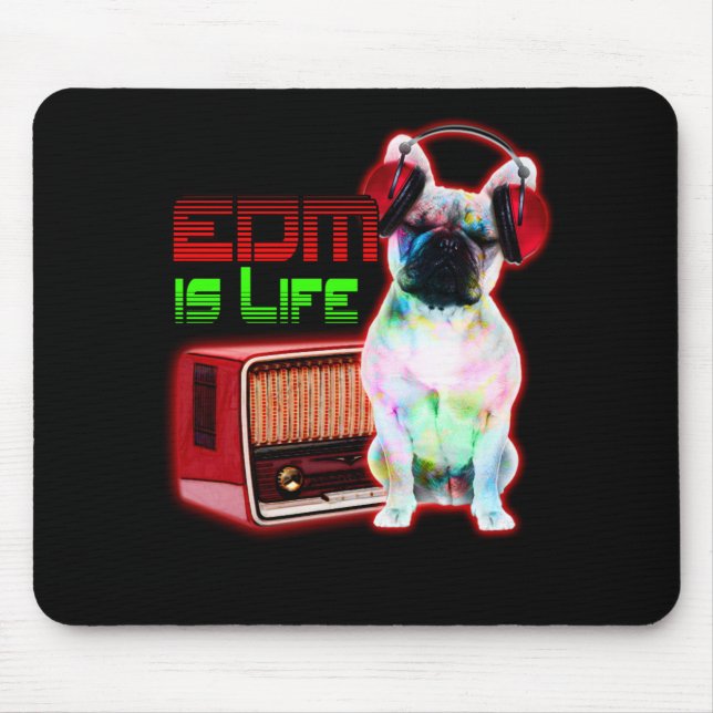 Mousepad Pug de EDM (Frente)