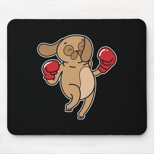 Mousepad Pug Dog Boxing (Frente)