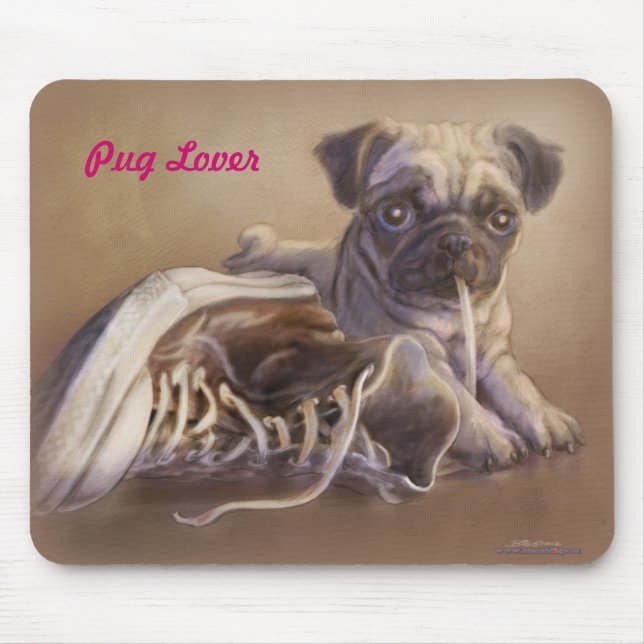 Mousepad Pug Lover (Frente)