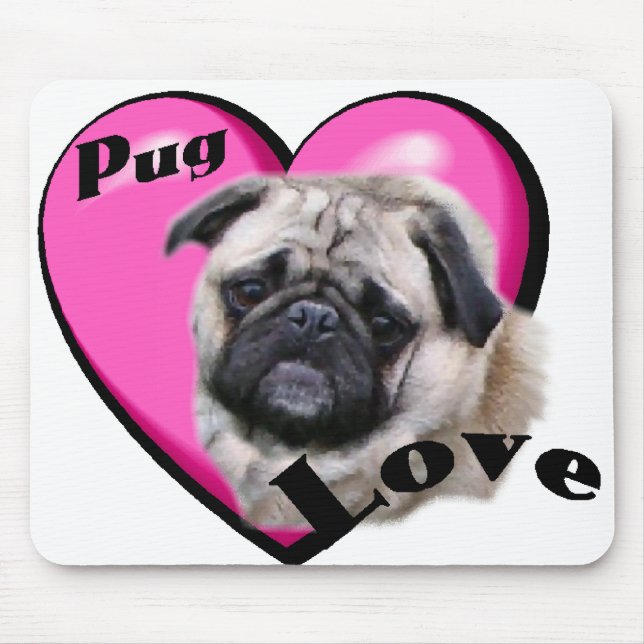 Mousepad Pug Lovers (Frente)