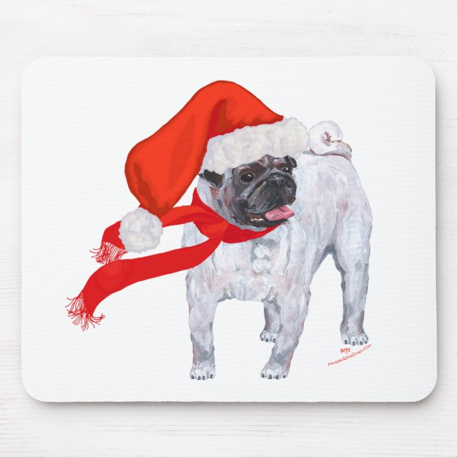 Mousepad Pug Natal (Frente)