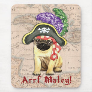 Mousepad Pug Pirate