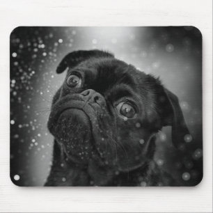 Mousepad Pug preto adulto