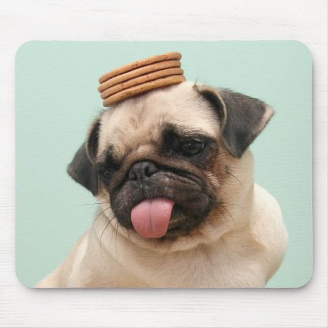 Mousepad Pug Quer Tratamentos (Frente)