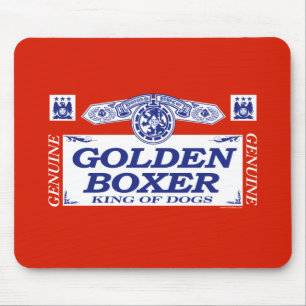 Mousepad Pugilista dourado