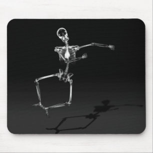MOUSEPAD PULO DE ESQUELETO B&W DA ALEGRIA DO RAIO X