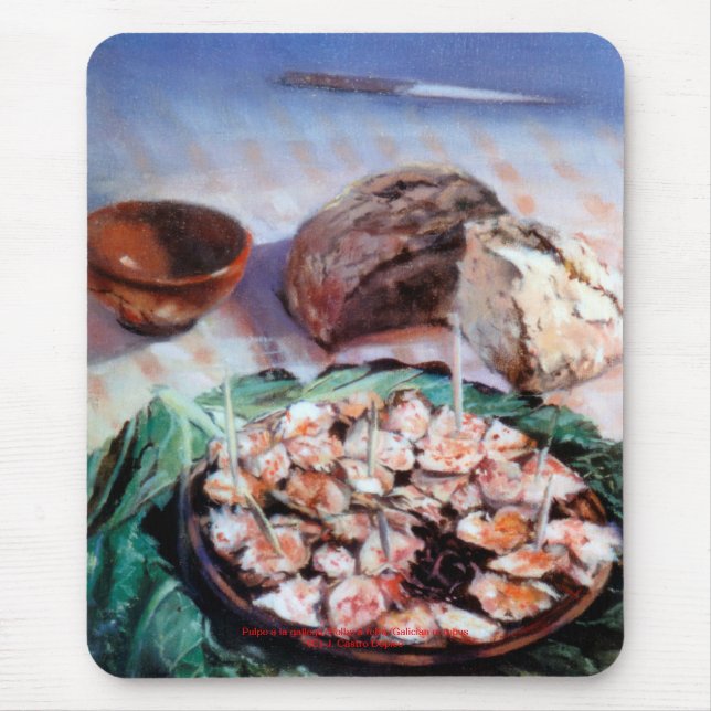 Mousepad Pulpo a la galega/Polbo á feira/polvo galego (Frente)