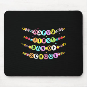 Mousepad Pulseira De Amizade De Volta à Escola Primeiro Dia