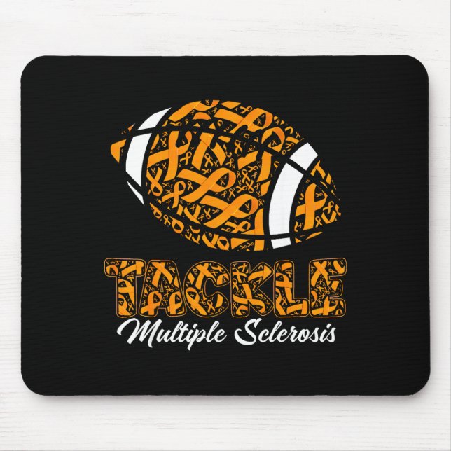 Mousepad Pulseira Laranja de Conscientização da Esclerose M (Frente)
